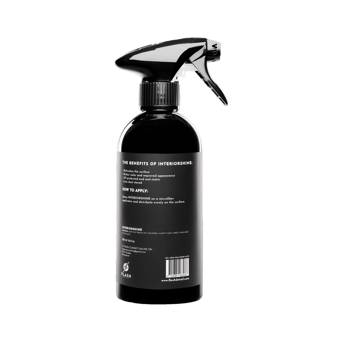 INTERIORSHINE - KUNSTSTOFFPFLEGE FÜR DEN FAHRZEUGINNENRAUM 500 ML