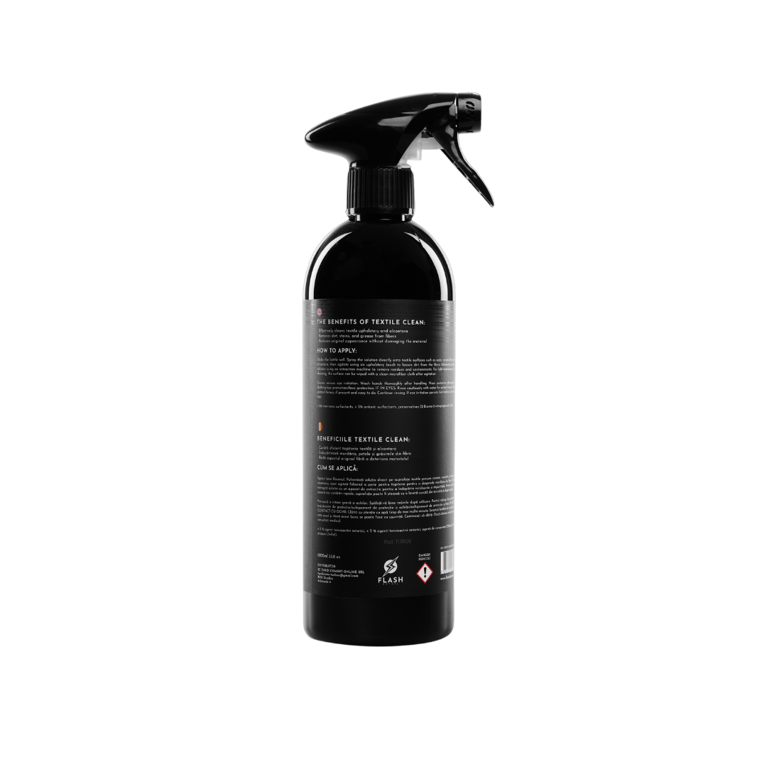 FLASH DETAIL Textile Clean Professional Fabric & Alcantara Cleaner 33.8 fl oz