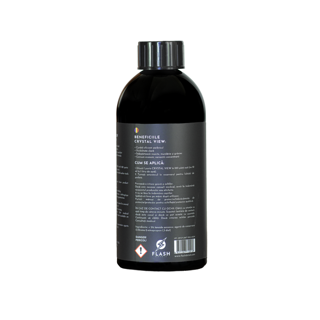 Crystal View (500ml) – Konzentriertes Scheibenwaschmittel 1:100