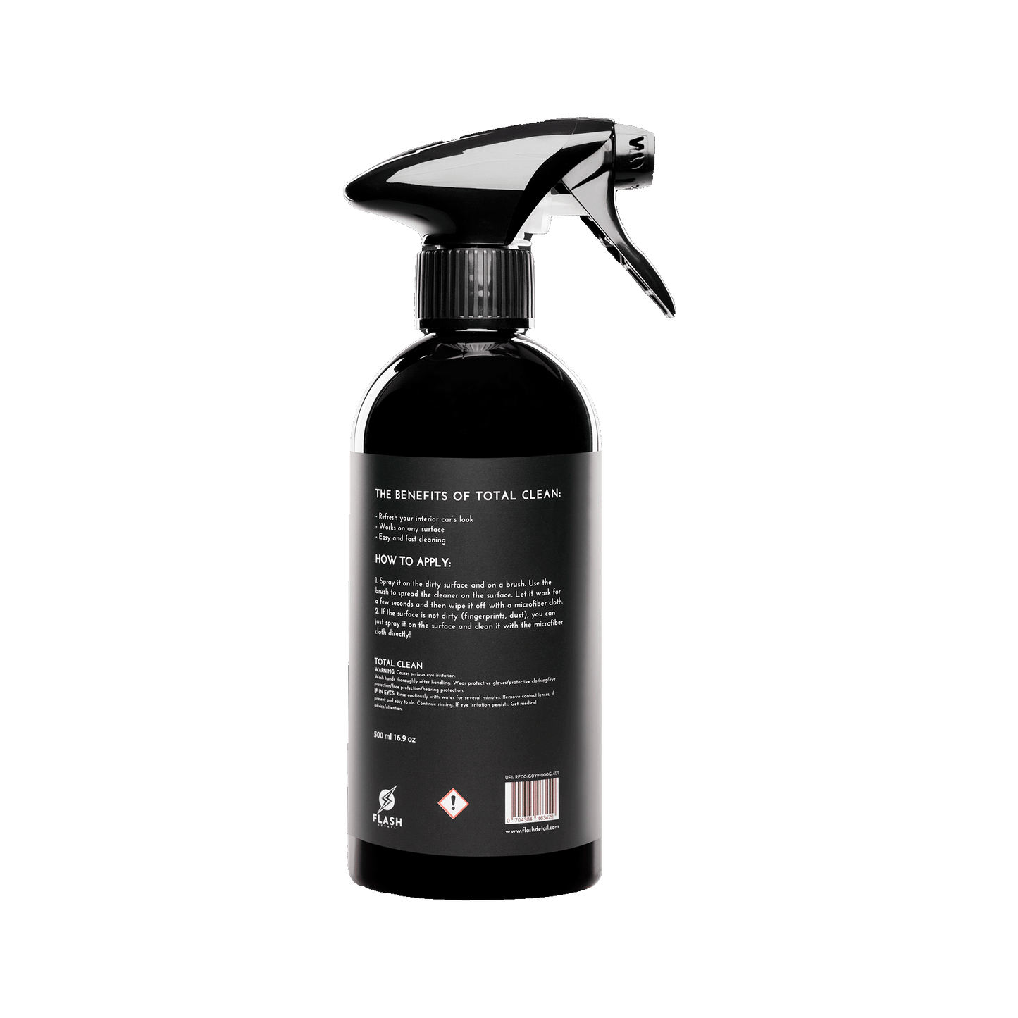 TOTAL CLEAN Innenraumreiniger 500 ml Flasche für Fahrzeugoberflächent