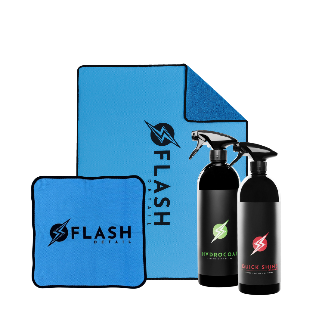 Auto Lackschutz und Finish Set mit HYDROCOAT Nassversiegelung, Quick Detailer und Mikrofaser Trockentüchern